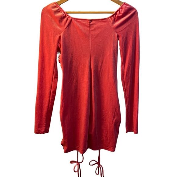 😊 3/$30 Y2K Style Bodycon 2000s Style Size S NWT Wild Fable Pink Velvet Dress - Picture 6 of 13